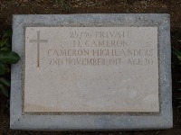 Struma Military Cemetery - Cameron, Hugh